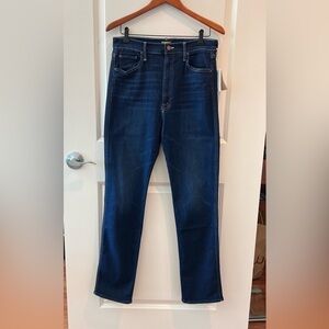 MOTHER HIGH WAISTED DOUBLE RIDER SKIMP JEANS OFF LIMITS